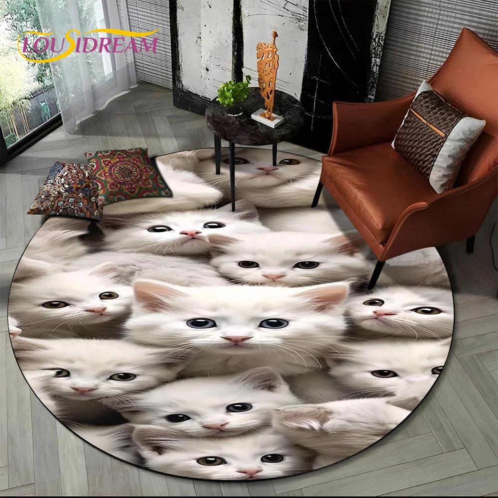3D Mysteriou Sun Moon Tarot Mandala Magic Round Area Carpet Rug for Living Room Bedroom Kid Playroom Decor,Pet Area Rug Non-slip