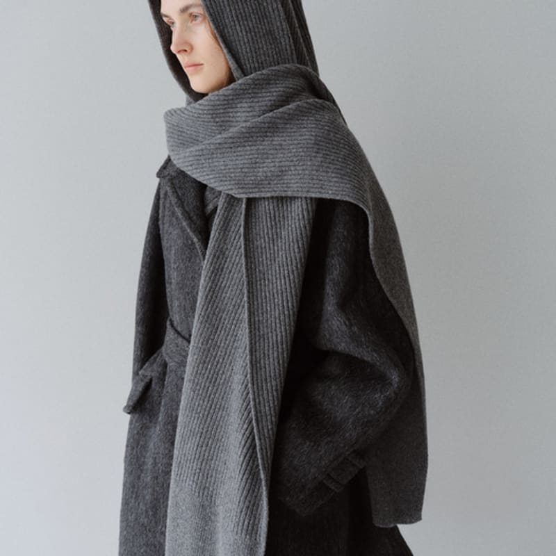 MOHAN TFW CASHMERE HOODIE MUFFLER_3COLORS