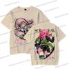 Kimetsu No Yaiba Cartoon T-shirt Aesthetics Vintage Kanroji Mitsuri Fashion Y2K Tops Short Sleeve Japanese Styles Men Women Tee