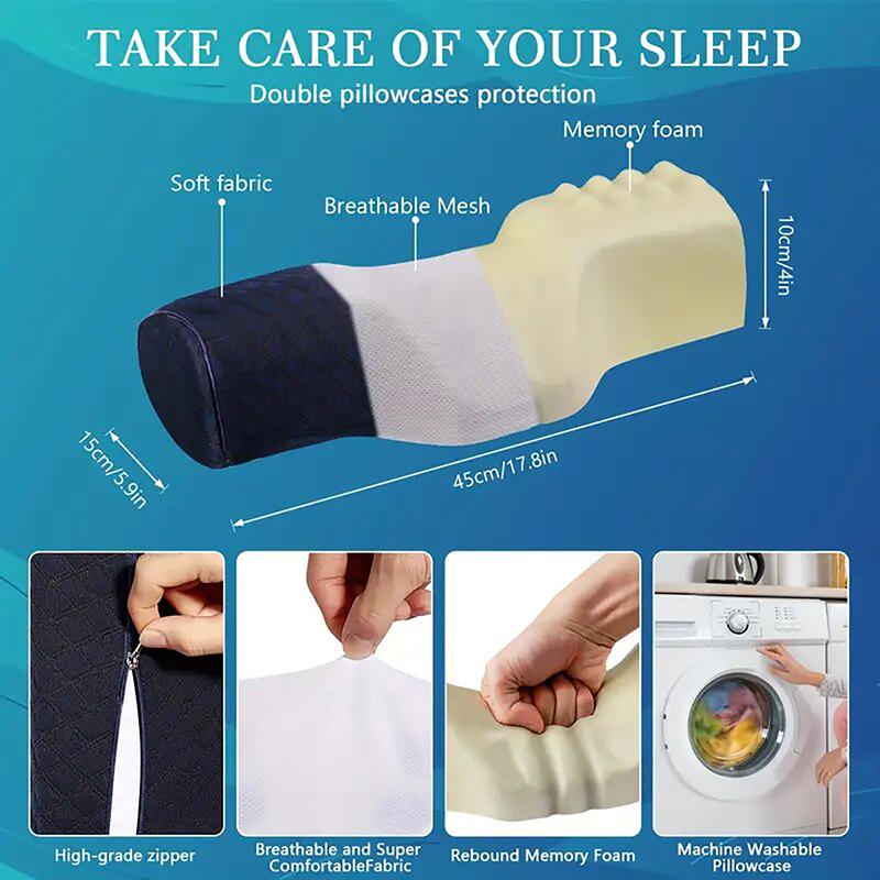 Relieve Neck Discomfort Cervical Pillow, Head Massager Pillow