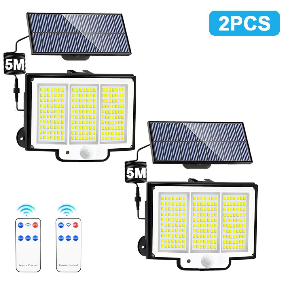 New 288/318/106LED Solar Light Outdoor Super Bright Solar Powered Light Motion Sensor Led Security Wall Light Waterproof Garage