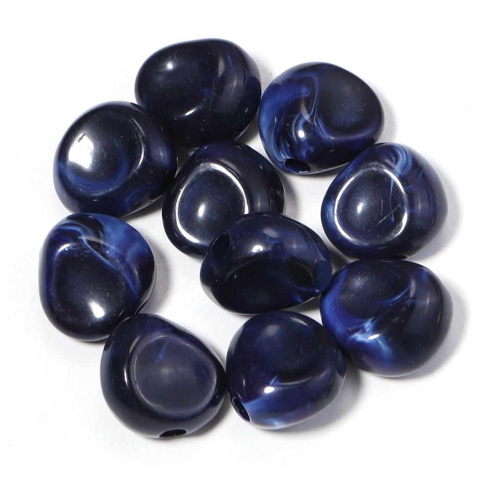 10pcs/lot Irregular Acrylic Beads Dual Color Loose Spacer Beads For Jewelry Making DIY Bracelet Nacklace Earrings Accessories