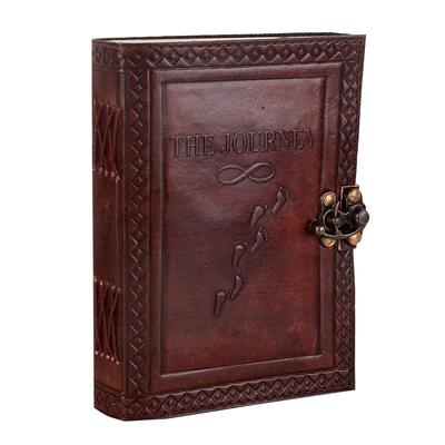 Jurnal din piele lucrat manual pentru bărbați femei Jurnal Hârtie Caiet de agende Planificator. Dimensiune 7 x 5 inch.