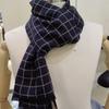 Men's Rayon Blend Check Navy Muffler RO4C052 _New Core Ilsan Branch