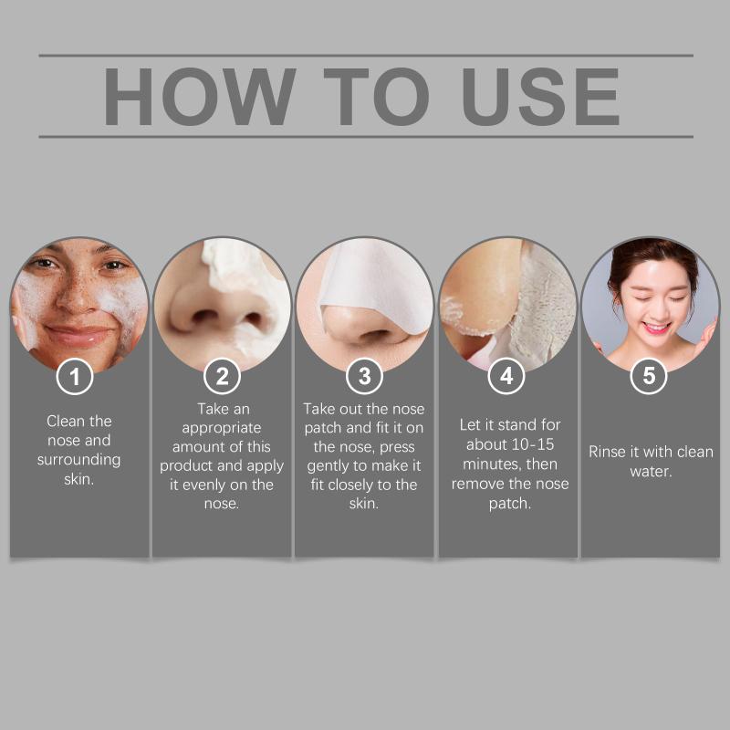 Deep Cleansing Nose Blackhead Remover Cream Pore Shrink Smoothing Tightening Nasal Contours All Face 30g