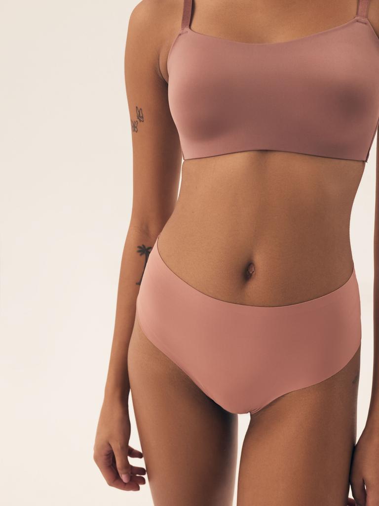 Henderson High Waisted Bump Briefs | , Mauve