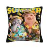 John Pork Don’t Fart Funny Squat Gym Meme Pillow Cover  Kawaii Pillow Case For Sofa Bedroom Home Decor Comfy Cushion Cover Gift
