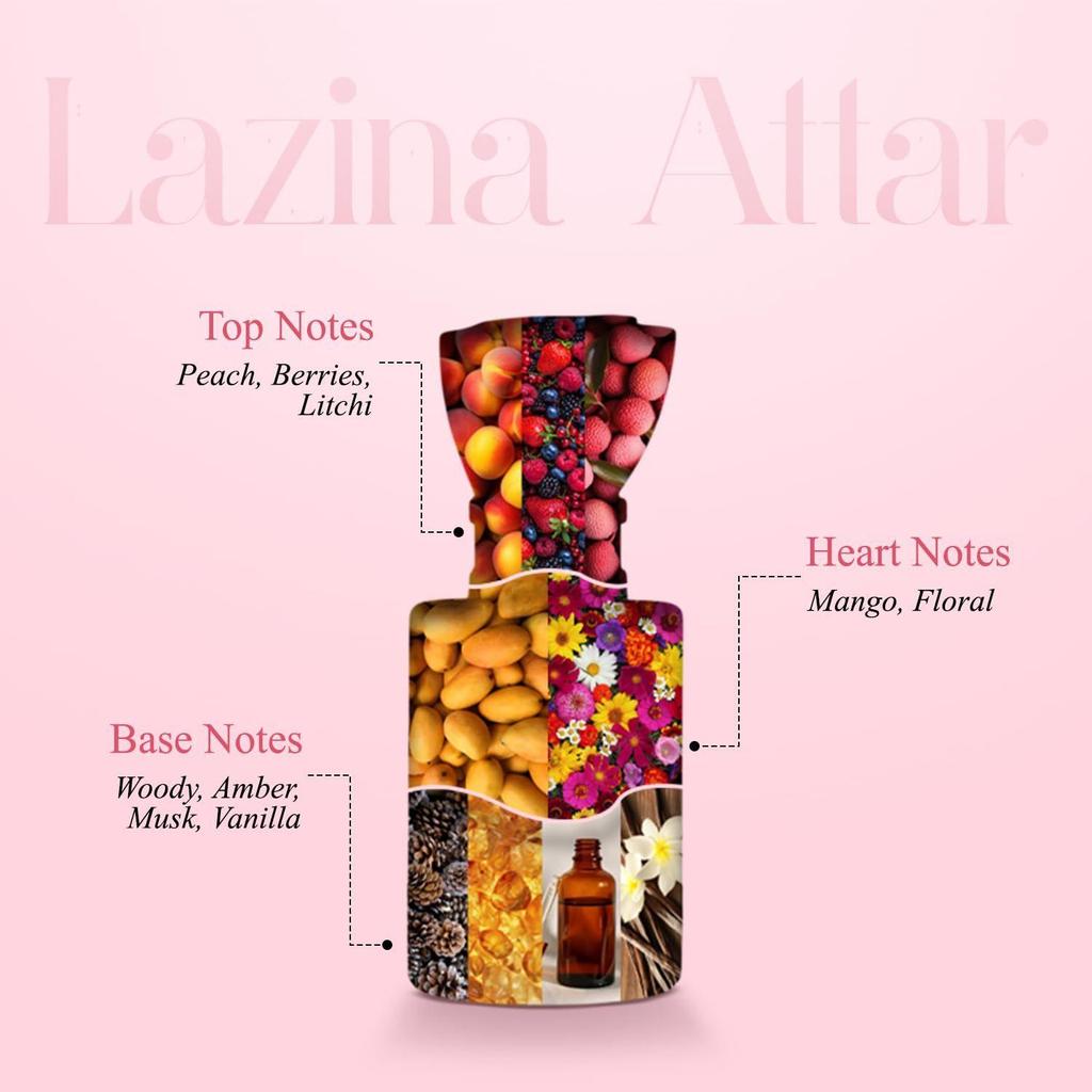 Adilqadri Lazina Attar Roll-On for Men & Women | Non-Alcoholic