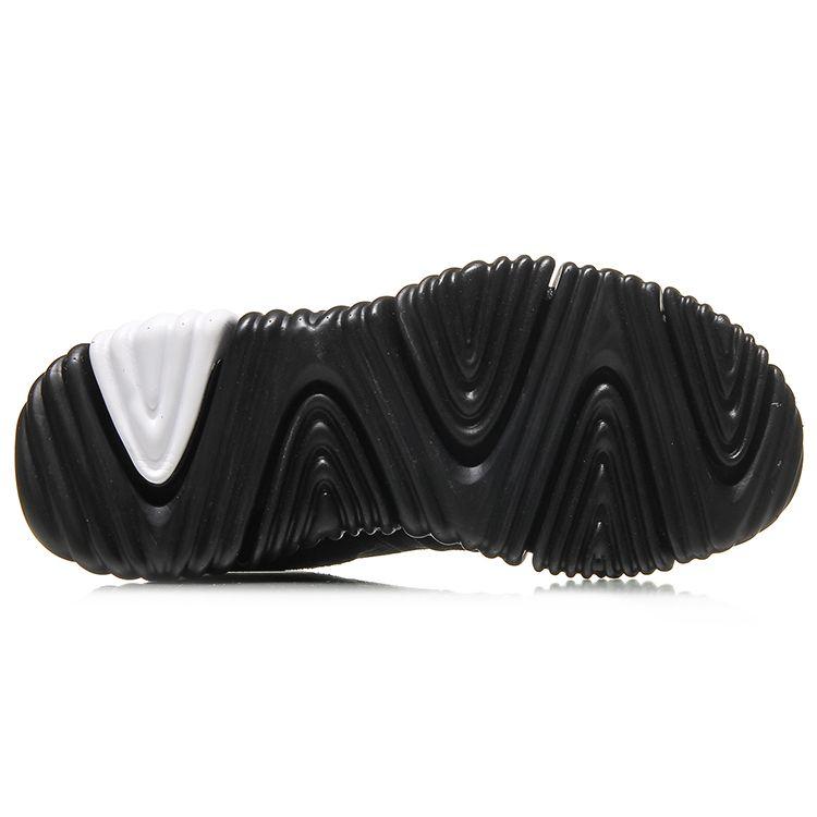 Li-Ning Seamless High-Top Running Shoes Men Sneakers Black White AGLM197-2