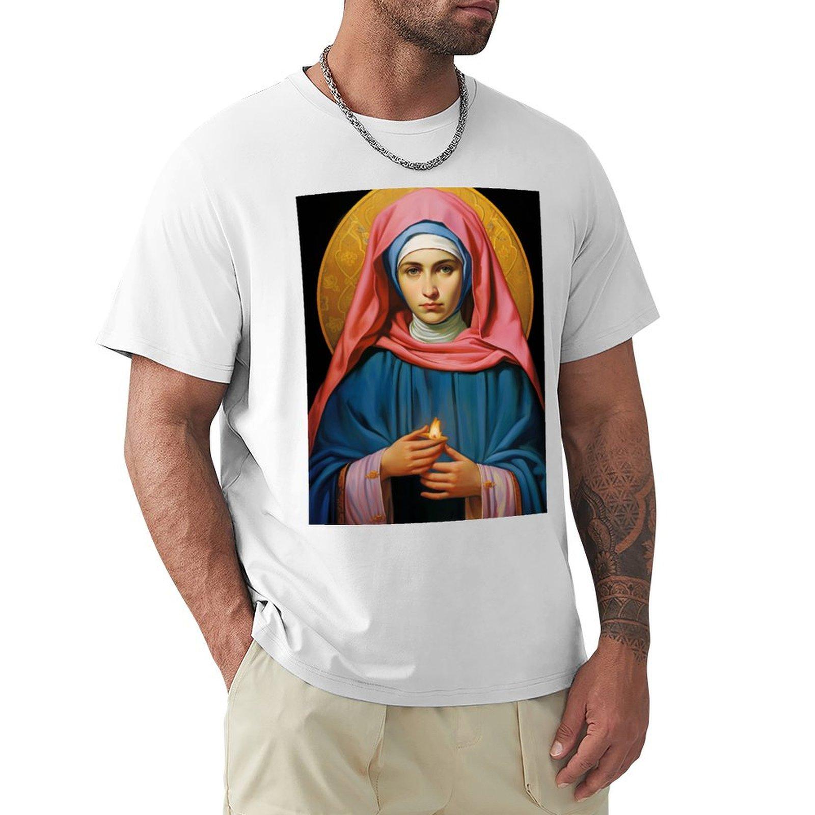 Saint Bernadette TShirt anime clothes vintage anime shirt korean fashion funny t shirts for men S