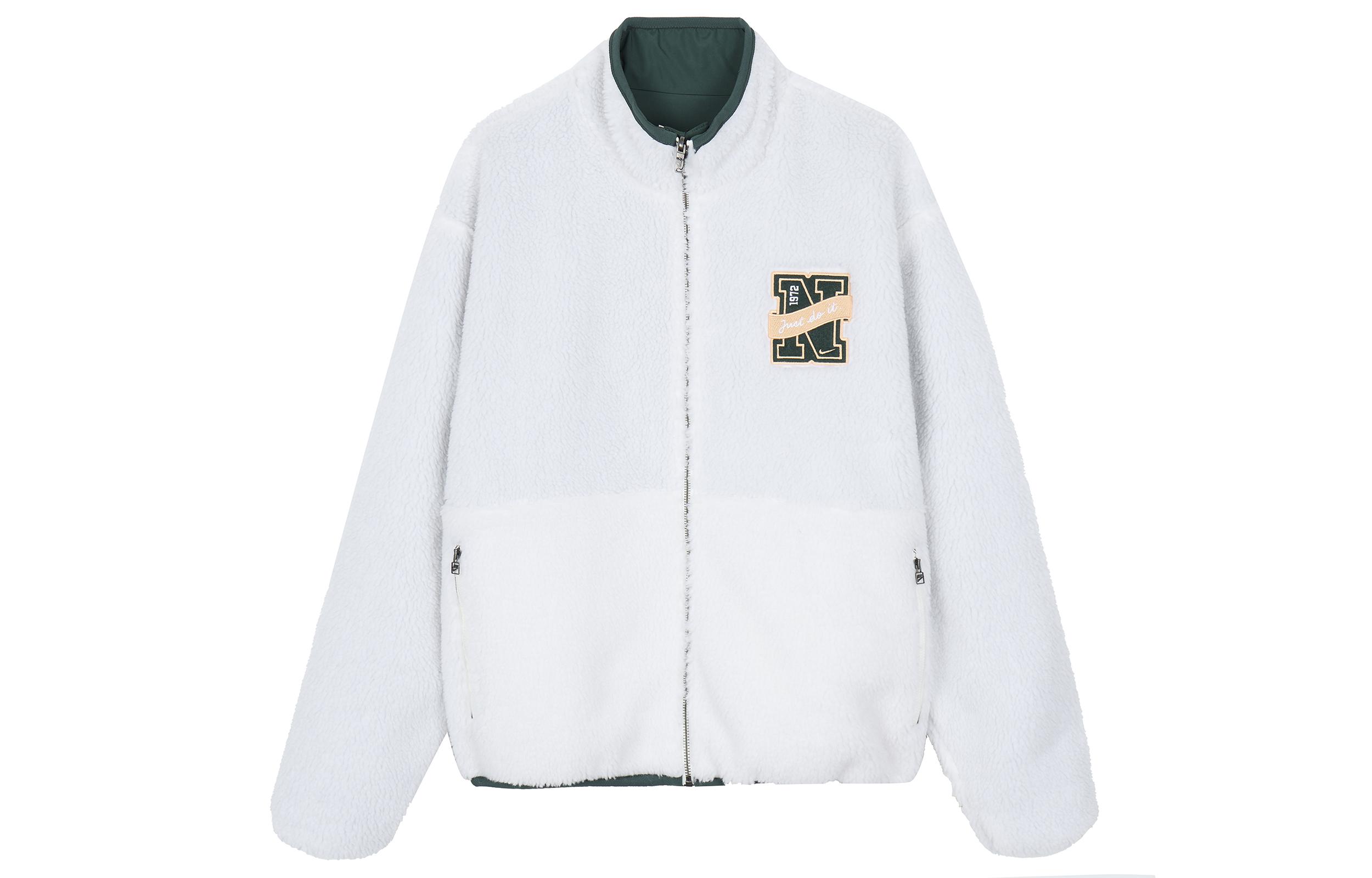 Nike Jackets Men s White Stand Collar Moderate Reversible FV8588-133 L
