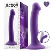 Bouncy Dildo Silicone Flexible Hyper Flexible 7.5 - 19 Cm Size L Purple