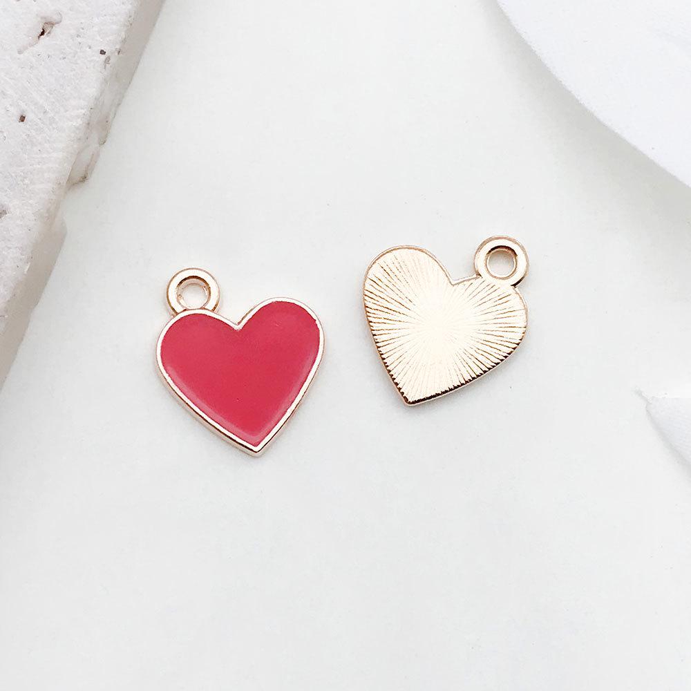 Red Cherry Blossom Oil Drop Keychain & Earrings Set: DIY Jewelry & Hair Accessories