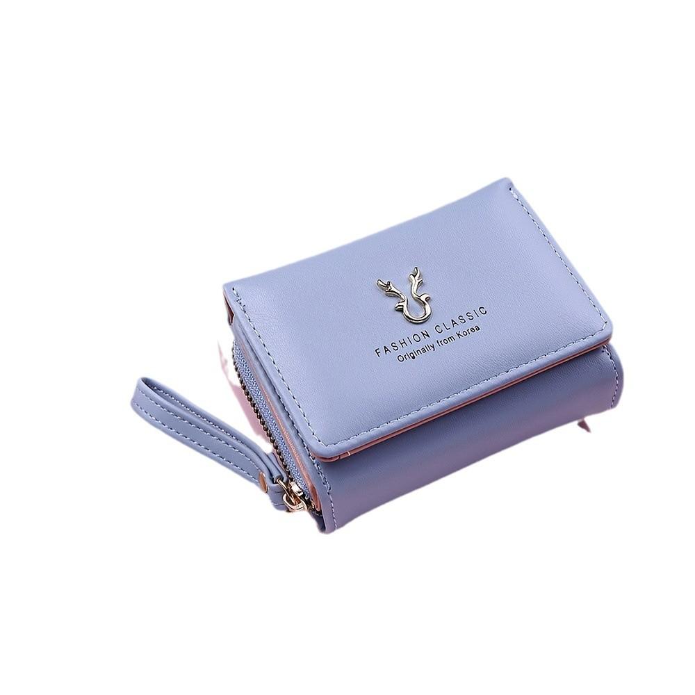 Women Wallet Card Holder Short Wallets with Coin Purse PU Leather Hasp Mini Clutch