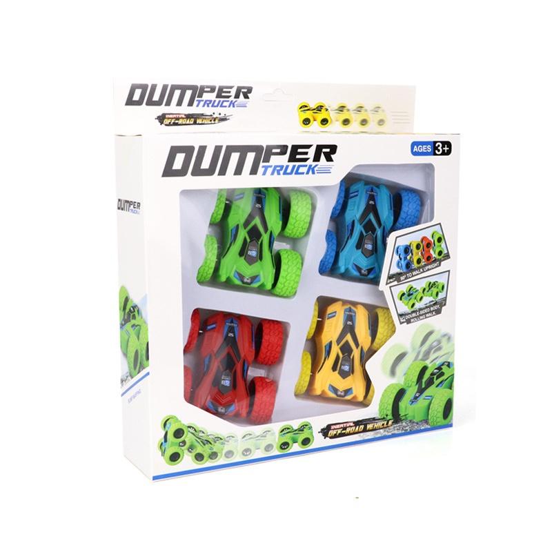 Vibrant 360 Roll Toy Racing Cars For Kids Durable Plastic Mini Car Xmas Gift