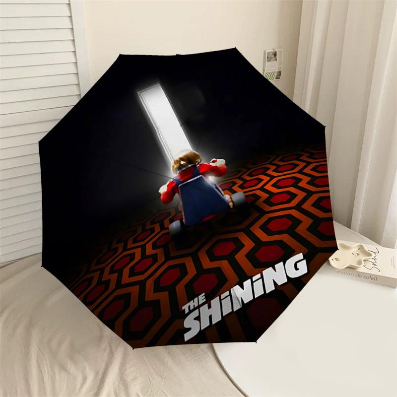 

1pc child room Automatic Open/Close Umbrella Compact Folding Umbrella with 8-Rib Shaft lightweight esign, for Women/Men1225A