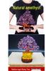 Amethyst Money Tree Ornament: Purple Wealth-Attracting Home Decor Gift