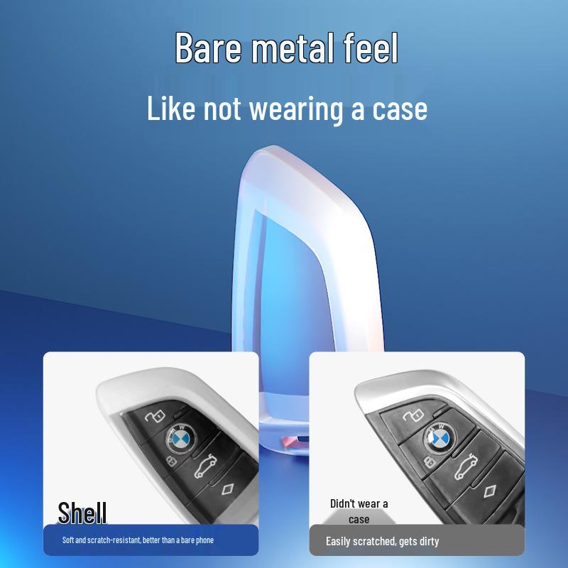 BMW Car Key Silicone Protective Cover - One-Piece Molded Full Protection