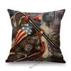 Vintage Motorcyle Chopper Poster Art Cafe Bar Industrial Mechanic Decoration Style Sofa Pillow Case Retro Linen Cushion Cover