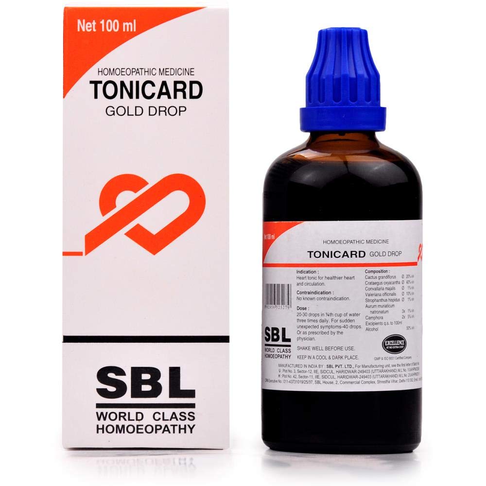 SBL Tonicard Gold Drops 100 Ml Heart Wellness Support Liquid Daily Cardiovascular Care Formula Pack Of 1 India