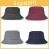Vintage Baumwolle Fischerhut Unisex Sonnenhut Outdoor Bucket Hat Vier Jahreszeiten Canvas Kappe Fh301-1 Schwarz