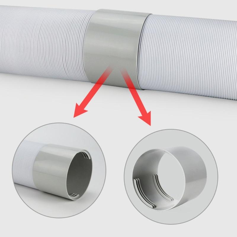 Mobile Air Condition Exhaust Hose Coupler Duct Pipe Interface Portable Window Vent Adapter Extender Connector Spare Part