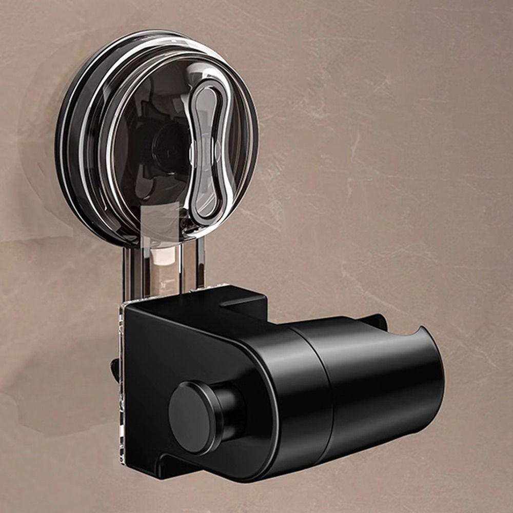 No Drill Showerhead Bracket With Hanger Hooks Adjustable Nozzle Stand  Bathroom Accessories