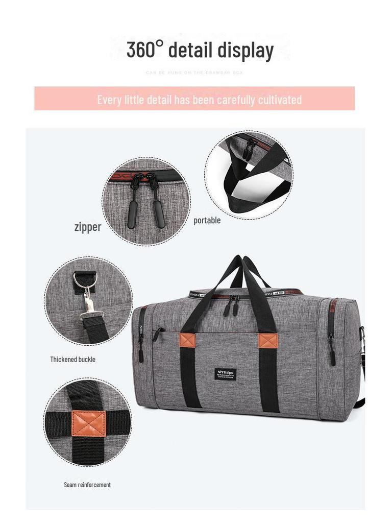 Lightweight Travel Bag: Large Capacity, Folding, Unisex, Portable Luggage & Messenger Bag for Business Trips