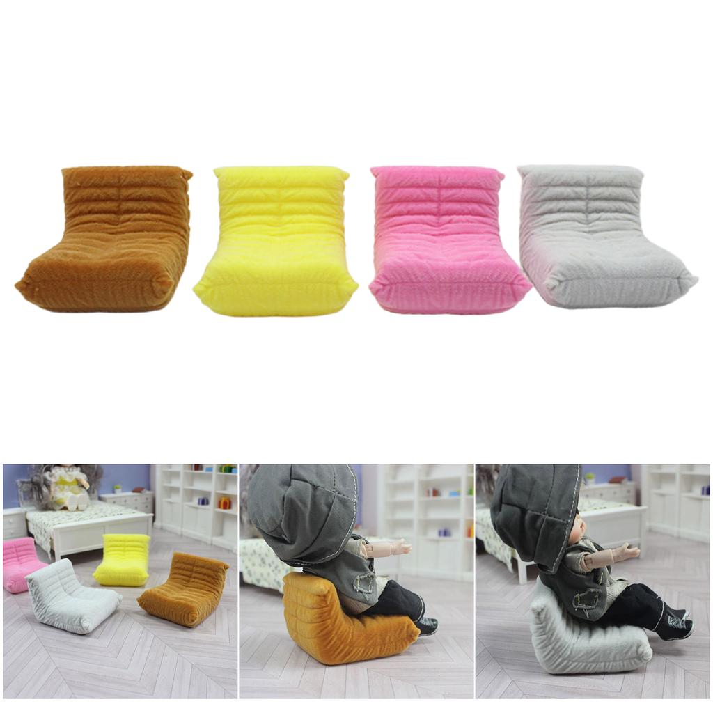 Miniature Sofa Model Figurine For 1/12 Scale Dollhouses Living Room Bedroom Scene Display Safe For Kids Imaginative Play