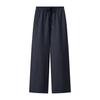 Women's High Waist Elastic Straight Leg Drape Pants with Drawstring