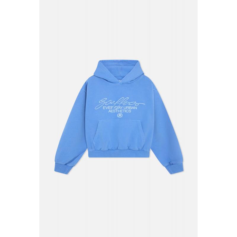 Maglione con Cappuccio Stampato alla Moda Casual Largo Maglione per Coppia Europa