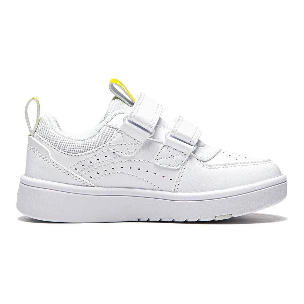 Li-Ning Kids Sports Lifestyle Series White Sneakers Synthetic Leather Low Top Casual Shoes Kids sneakers YKNU042-7