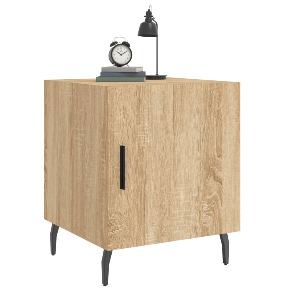 Nightstands (2 pcs) Sonoma Oak Finish 40 x 40 x 50 cm Particleboard