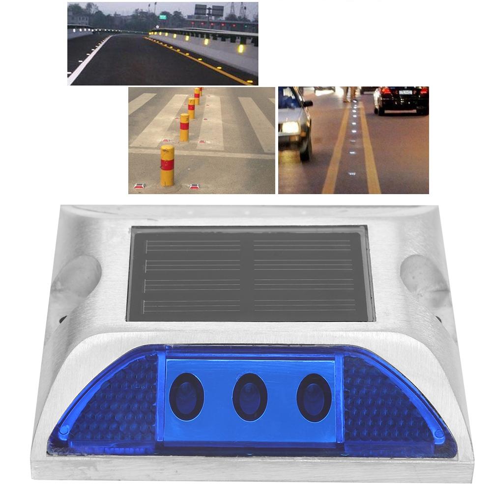Ground Lights LED Solar Power Ground Marker Lights Waterproof Outdoor Driveway Road Highway Spike Lamp Solar Power Ground Light