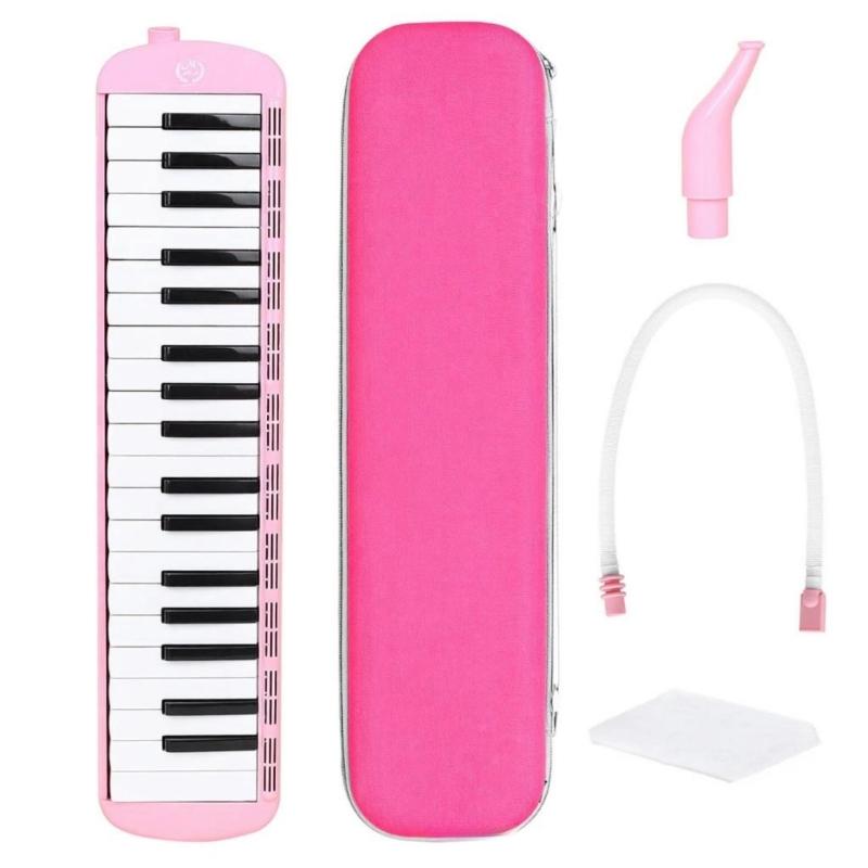 

Multifunctional 37 Key Harmonica Compact Design Keyboard Instrument Suitable for Various Genres Home or Outdoor Play розовый