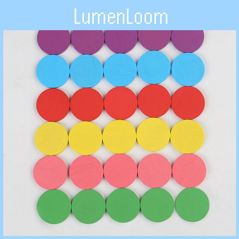 Wooden Shape And Color Recognition Memory Puzzle Toy For Parent Child Learning