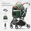 Bello Aluminum Drawbar Pet Stroller: Foldable Travel Bag for Cats and Dogs