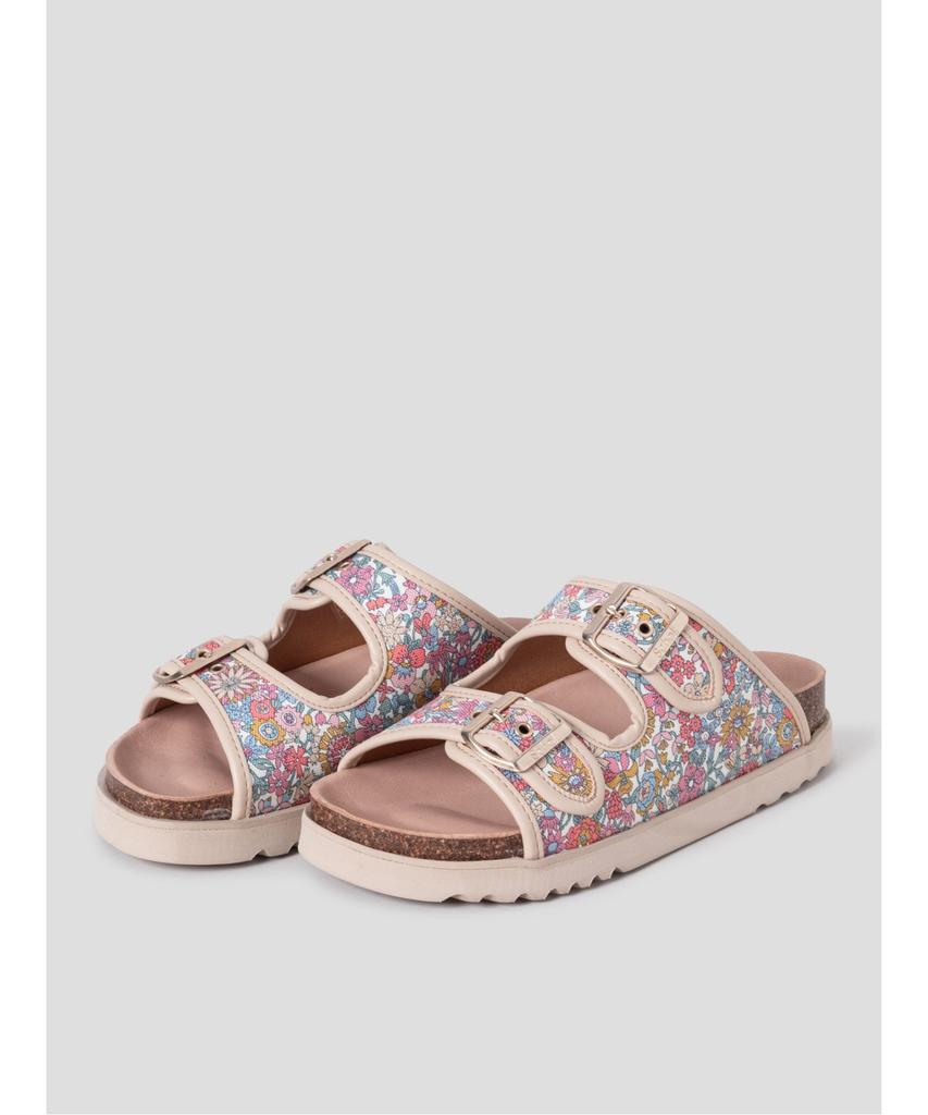 Scholl (Women) Two-Strap Pattern Cork Sandals Light Coral (Hh64K2C179)