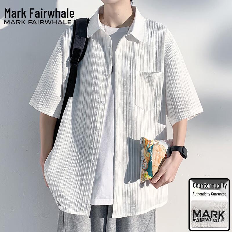 Men s Ice Silk Short-Sleeve Casual Shirt 3XL