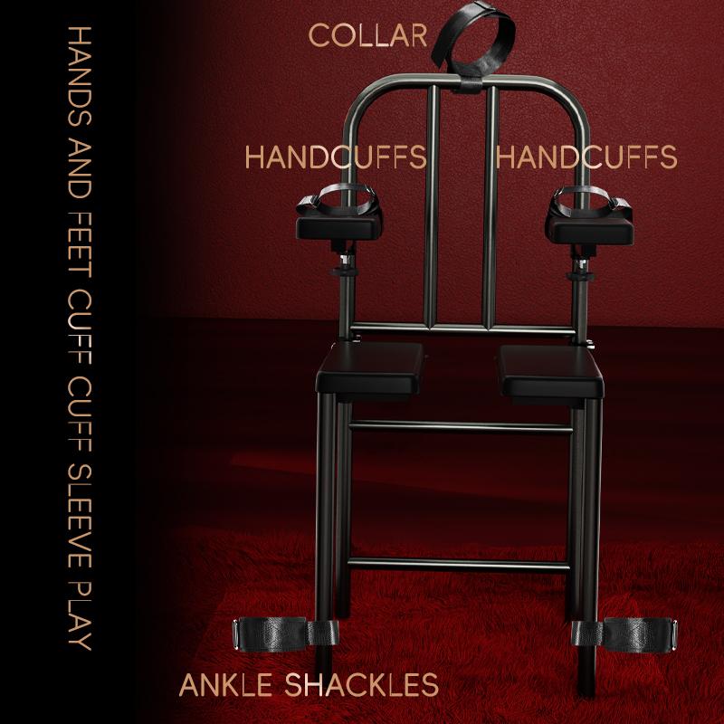 Adult's BDSM Chair Erotic Slave Sex Torture Sex Bondage Household Fixture Handcuffs Sex Furniture
