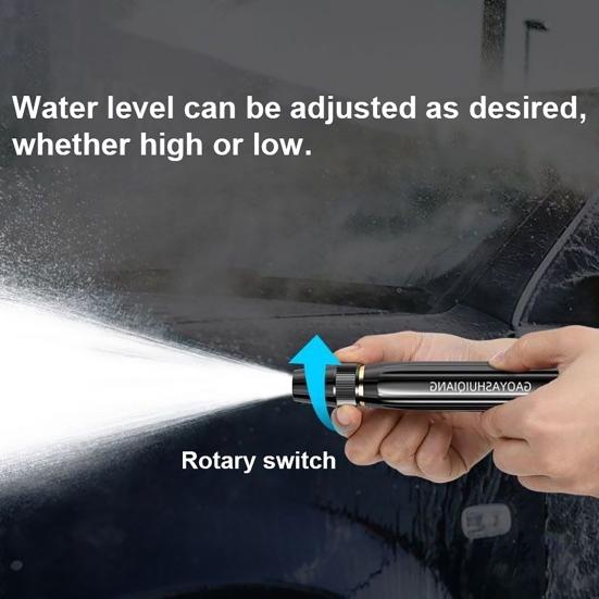 High-Pressure Nozzle And Hose, Home Car Wash Nozzle, Adjustable Booster Nozzle And 16Ft or 32Ft Hose for Garden Watering Vehicle Cleaning