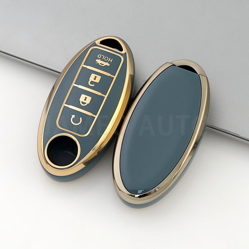 Anti-Scratch TPU Car Key Case For Nissan Sentra Leaf Rogue Sunny Versa Patrol X-Trail Qashqai GT-R Kicks Key Cover for Infiniti