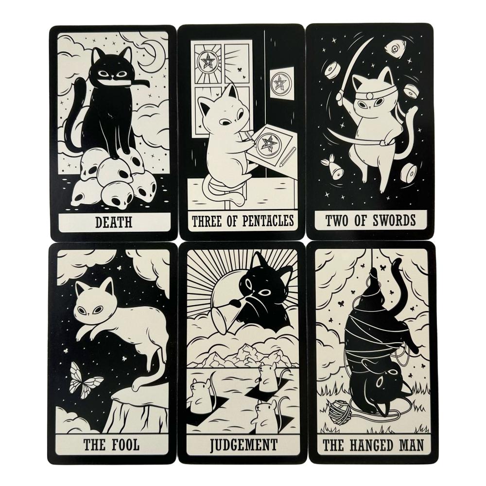 Kitten Tarot Cards Cats Game For Beginners Fate Visions Divination Edition Oracke Playing Board Deck