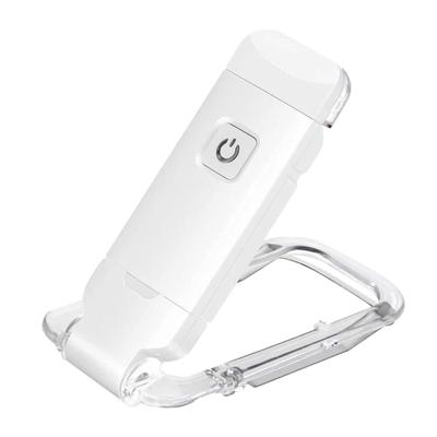 Mini-LED-USB-wiederaufladbare Buch-Leseleuchte, Helligkeit, verstellbarer Augenschutz, Clip-Buchleuchte