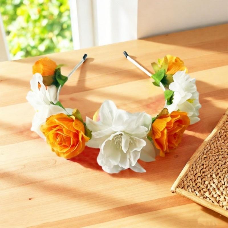 Premium Fabric Rose Headpiece Exaggerated Exaggerated Flower Hair Accessory Peony Hair Hoop Lightweight Floral Headband