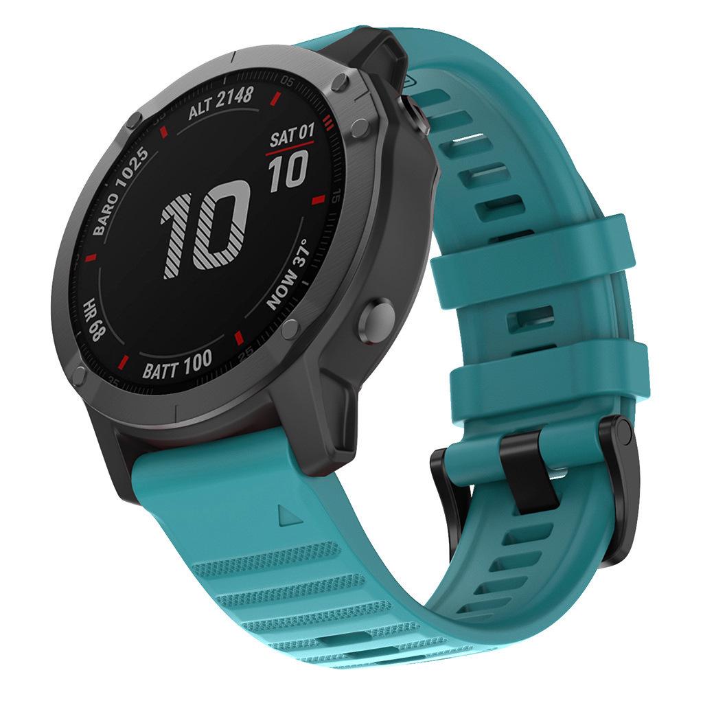 Silikon-Schnellverschluss-Uhrenarmband für Garmin Fenix 6, 6x, 5 und Fenix 3 (22mm/26mm)