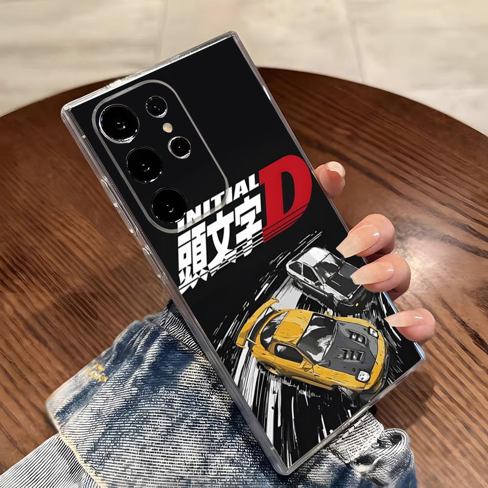 

Горячий японский аниме I-Initial D Чехол для телефона Samsung S26 S25 S24 Ultra S23 Fe S22 S20 S21 Plus Plus 5G Fe Прозрачная крышка Galaxy S21 Ultra 5G