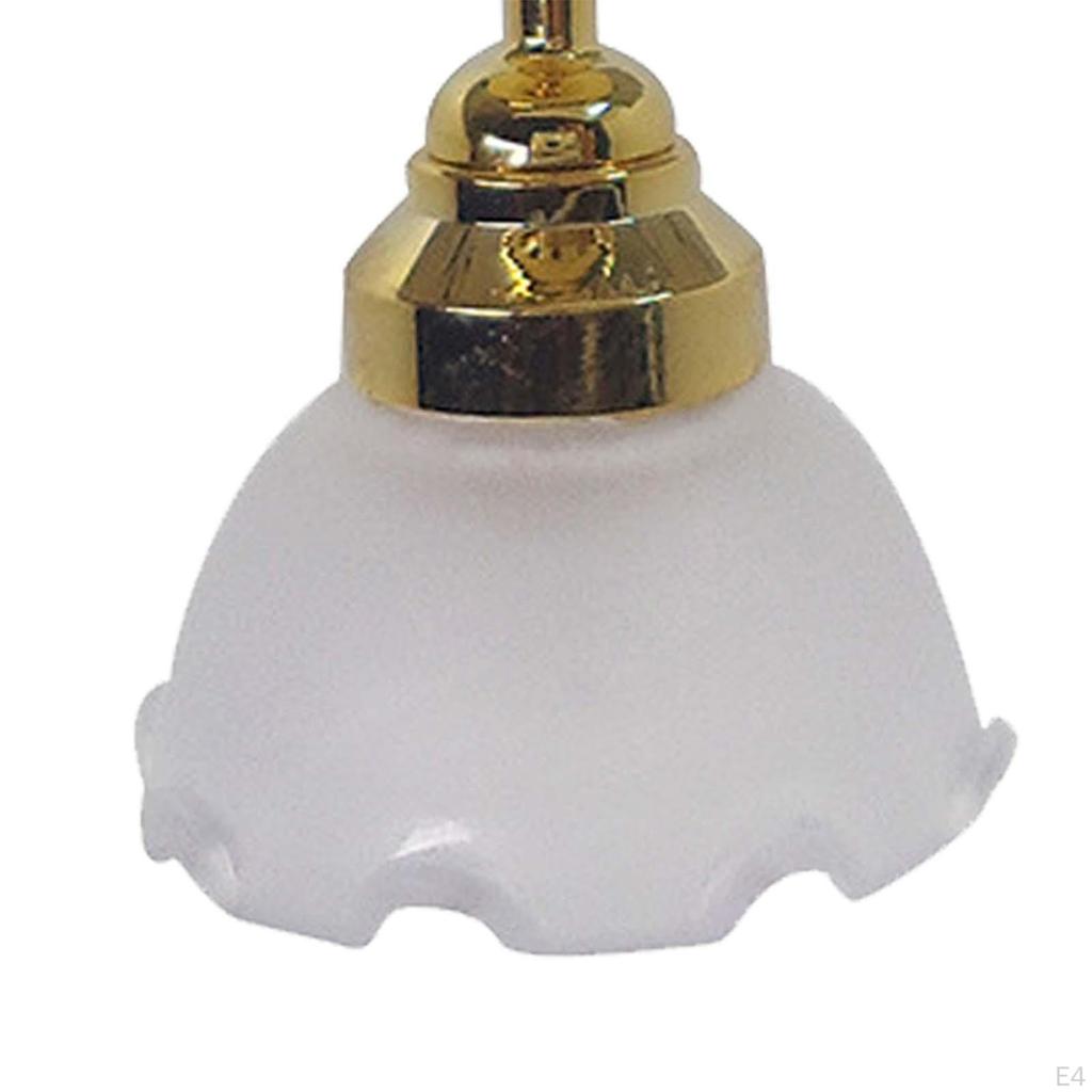 1:12 Dollhouse Ceiling LED Lamp Furniture Mini Ligh Simulation for Photo Props