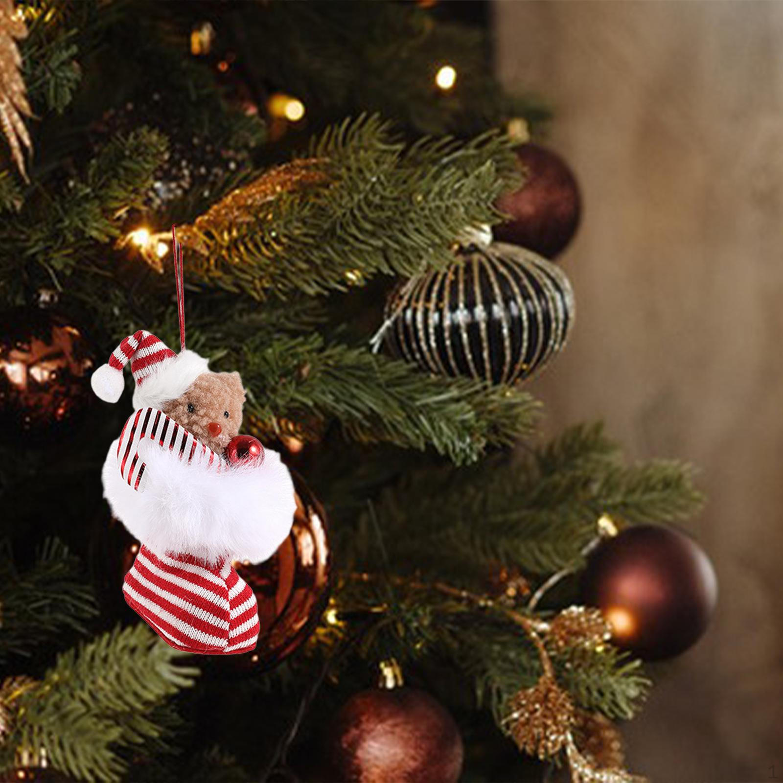 

Christmas Tree Bear Hanging Decoration Pendant Ornament Xmas Brown Bear