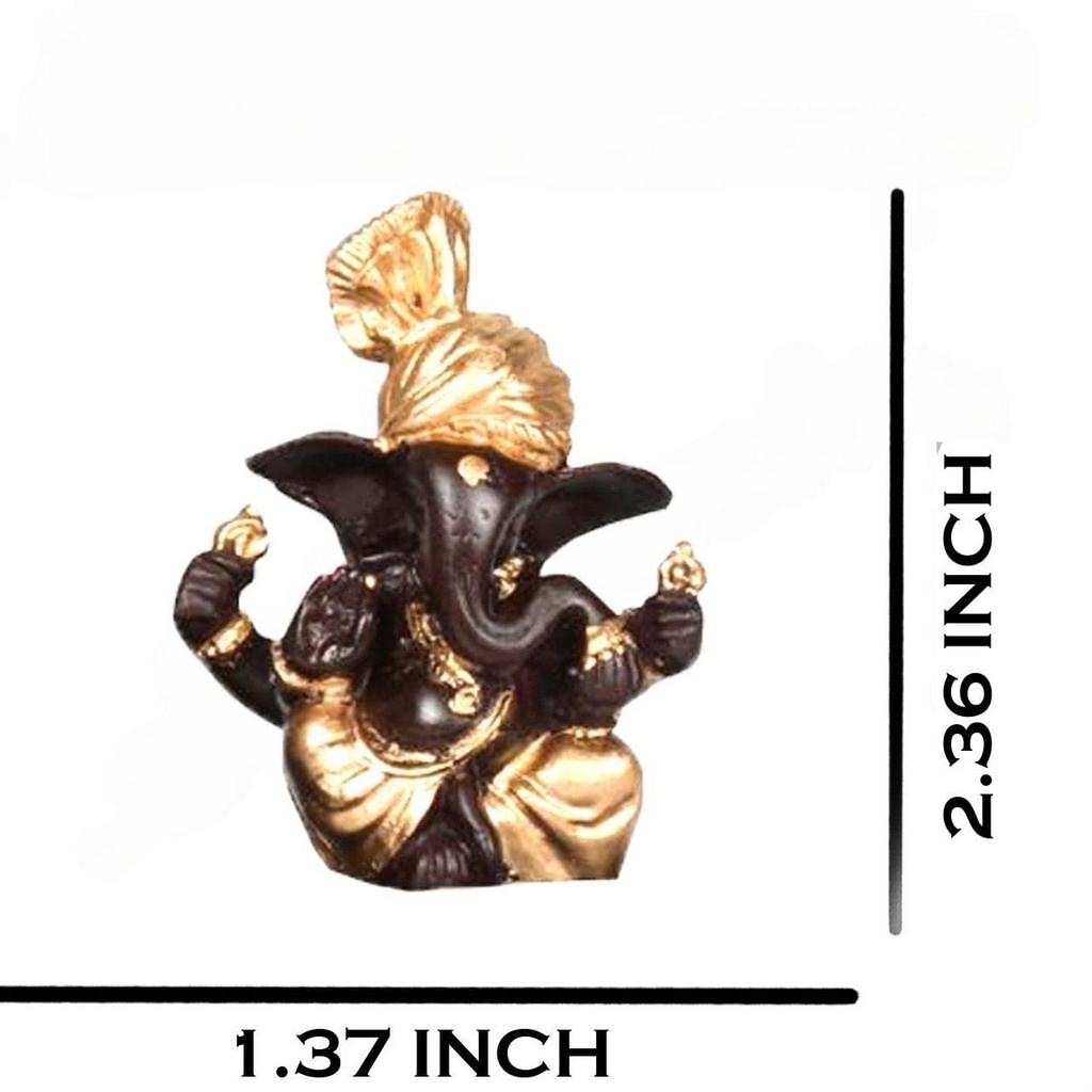 Essence of Lord Ganesha,Ganpati Statue Idol Murti for Car Dashboard, Pooja - Home Decor